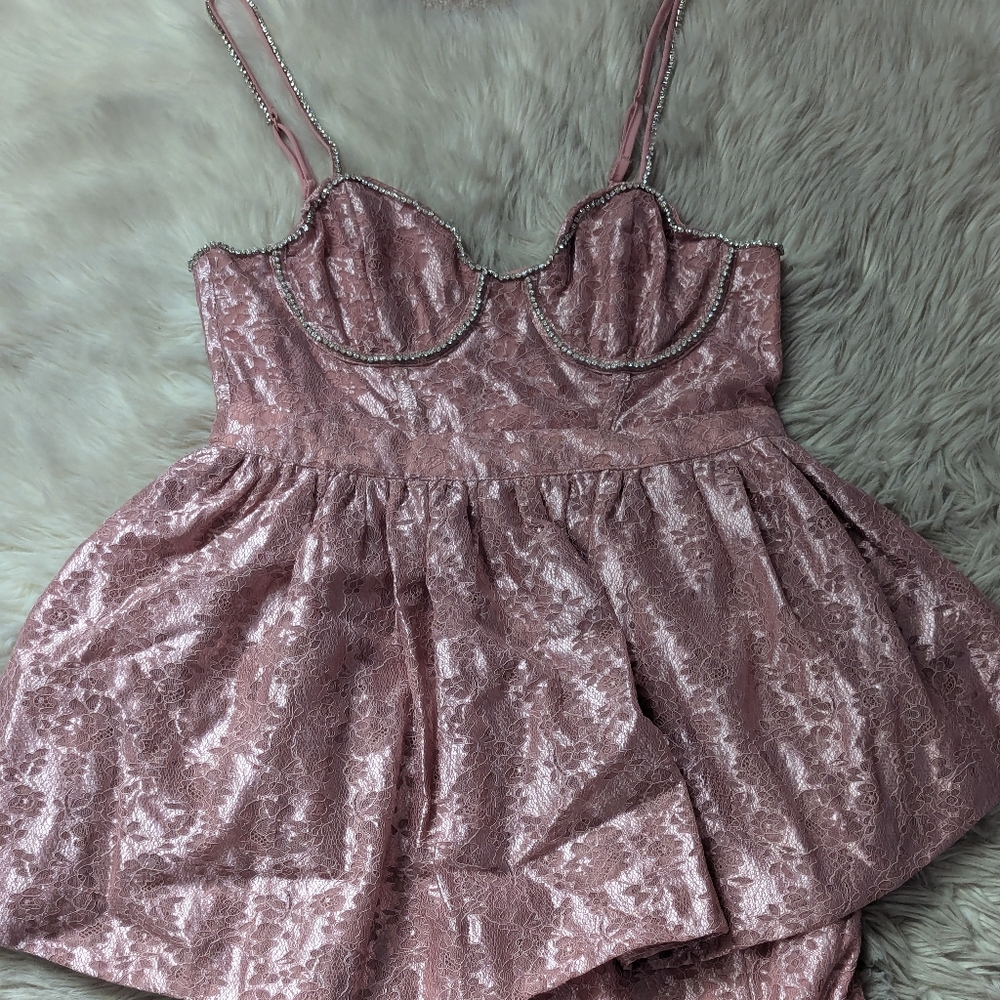 NWT For Love and Lemons Shai Maxi Gown Dress - Picture 7 of 16